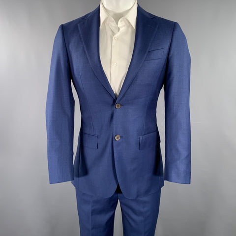 SUIT SUPPLY Size 34 Blue Wool Single Breasted Suit