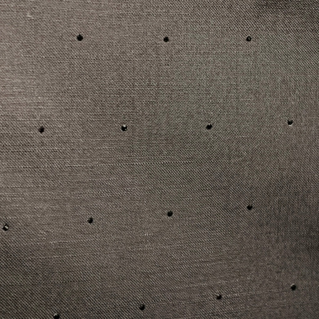 BURBERRY Size 40 Black Studded Mohair Wool Peak Lapel Sport Coat