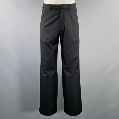 JEAN PAUL GAULTIER Size M Black Wool Silk Peak Lapel Suit