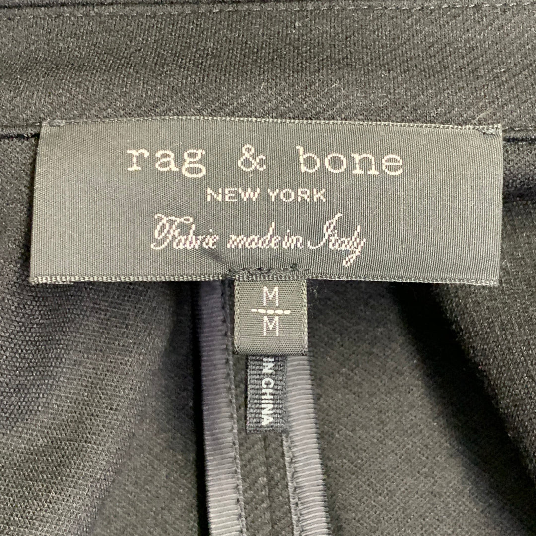RAG & BONE Size M Black Viscose Blend Twill Chore Jacket