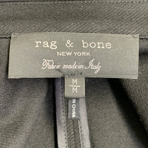 RAG & BONE Size M Black Viscose Blend Twill Chore Jacket