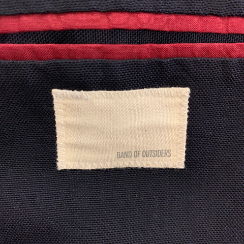 BAND OF OUTSIDERS Talla 38 Abrigo deportivo de algodón y lino azul marino