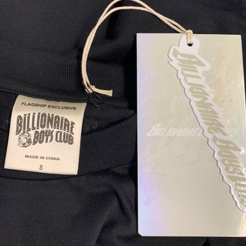 BILLIONAIRE BOYS CLUB Size S Rolling Loud Smoke Black Grey Cartoon Cotton Short Sleeve T-shirt