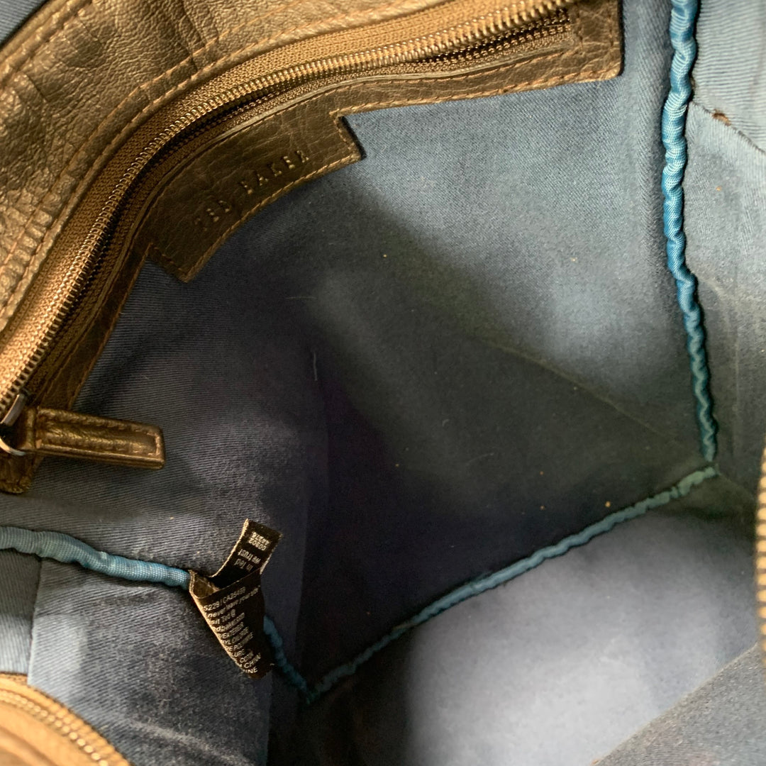 TED BAKER Black Crackled Polyvinyl Handbag