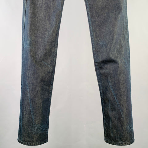 J BRAND Size 32 Clean Kane Indigo Twill Cotton Straight Five Pockets Jeans