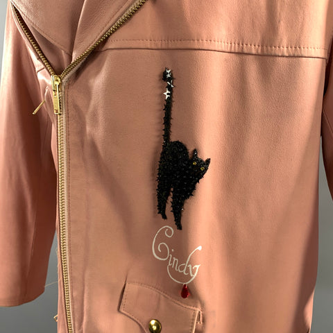 UNDERCOVER Size M Pink Leather Reversible Jacket