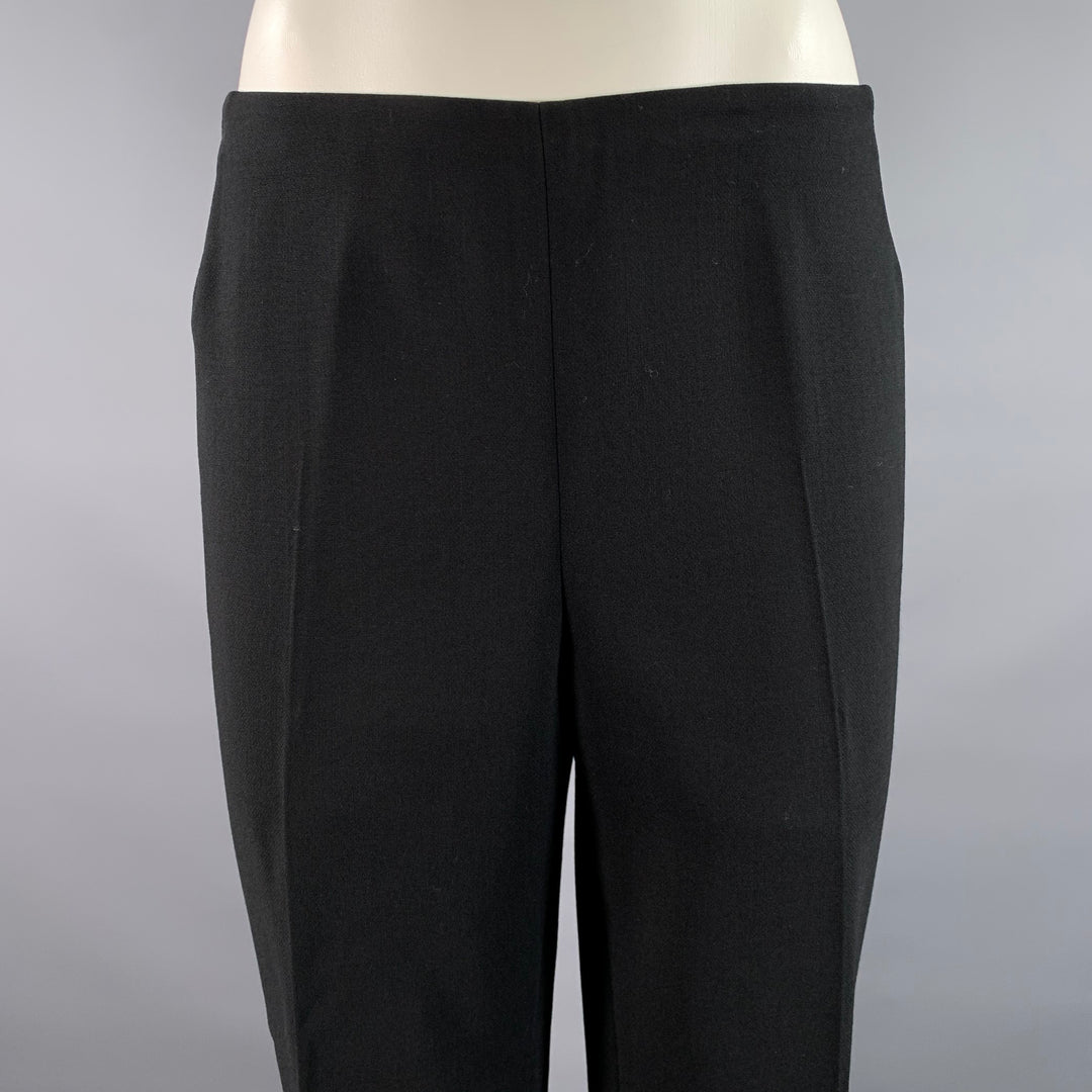 AKRIS Size 10 Black Wool Polyamide Pants
