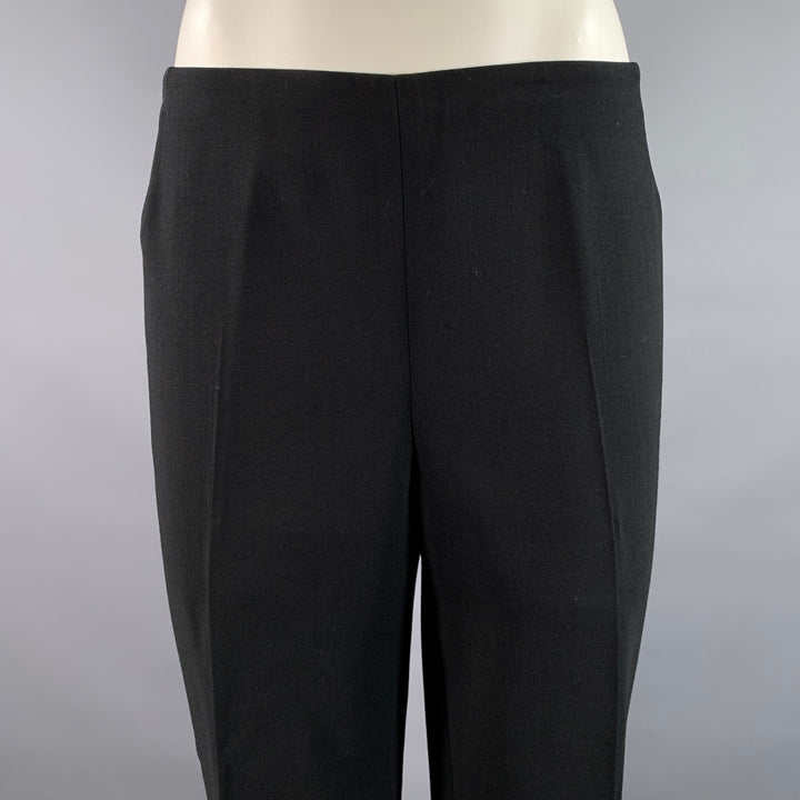 AKRIS Size 10 Black Wool Polyamide Pants