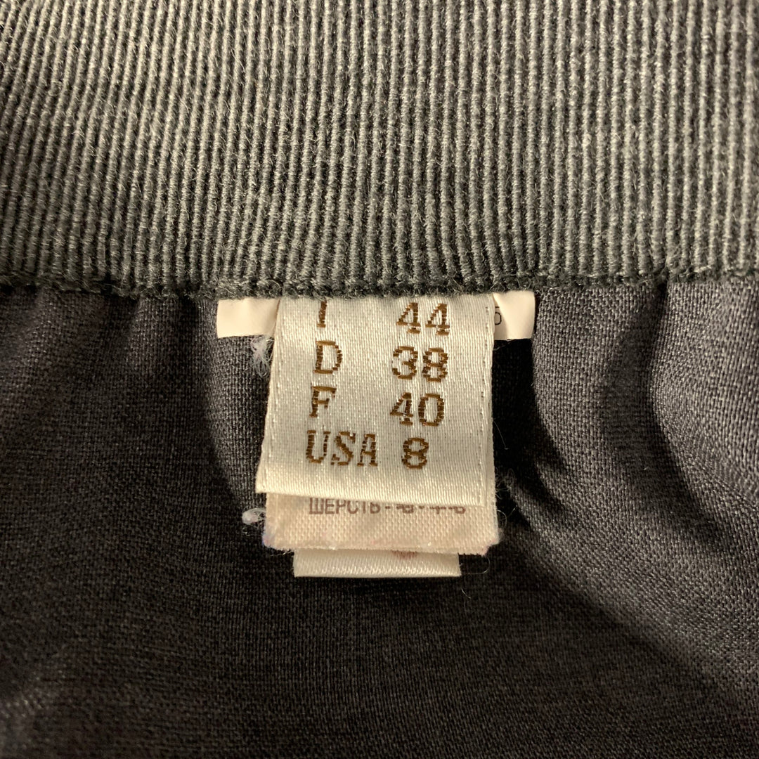 BRUNELLO CUCINELLI Size 8 Grey Wool Heather Elasticated Pants