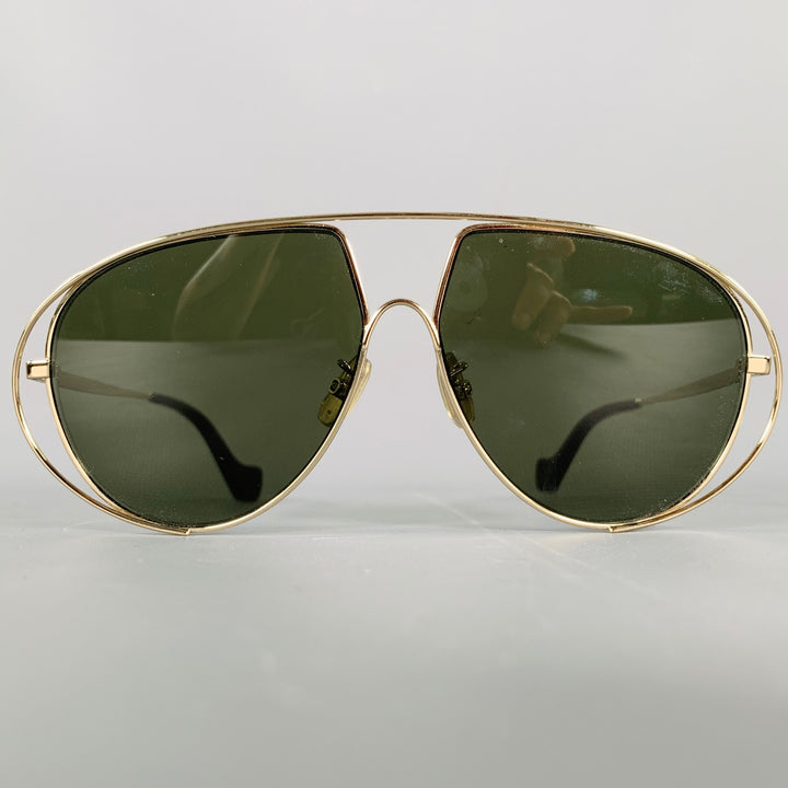 LOEWE Gold Metal Aviator Sunglasses