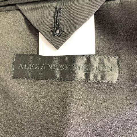 ALEXANDER MCQUEEN Size 42 Black Studded Wool Mohair Sport Coat