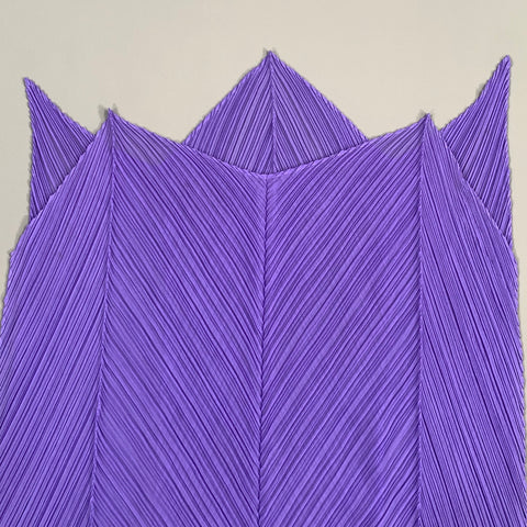 PLEATS PLEASE by ISSEY MIYAKE Purple Pleated Scarves & Shawls