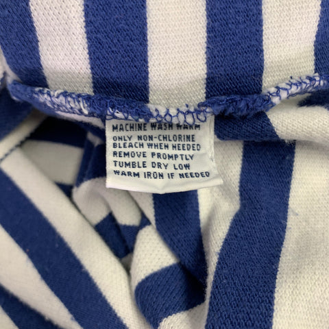 POLO by RALPH LAUREN Size S Blue White Stripe Cotton Half Placket Polo