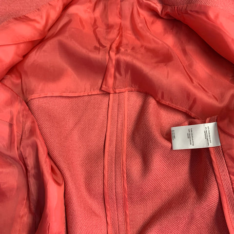 AKRIS PUNTO Size 8 Pink Wool Cashmere Twill Cinched Jacket Blazer