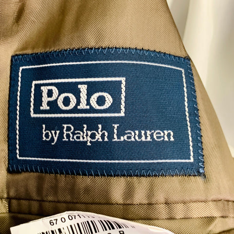 POLO by RALPH LAUREN Size 46 Taupe Virgin Wool Notch Lapel Sport Coat