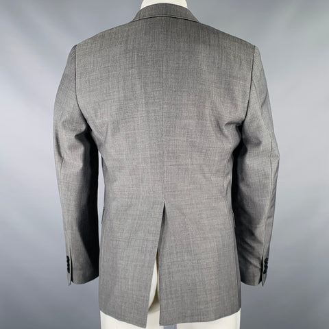 THEORY Size 40 Short Grey Wool Notch Lapel Sport Coat