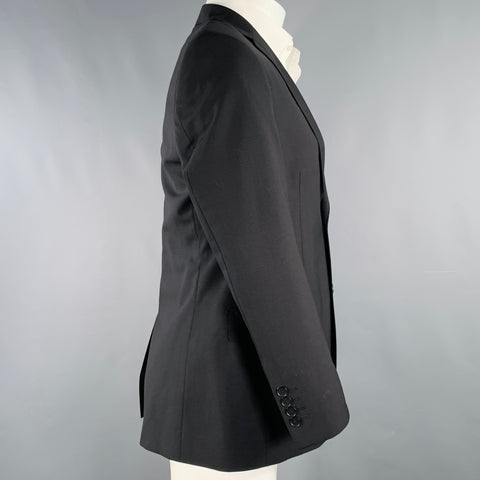 LOUIS VUITTON Taille 38 Coupe classique Veste sport en mélange de laine noire