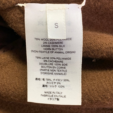 THE ROW Taille S Manteau ceinturé en mélange de laine marron