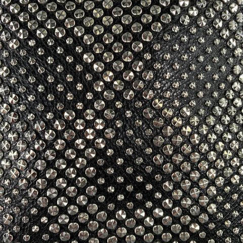 ALEXANDER MCQUEEN Black Silver Skull Leather Backpack Bags