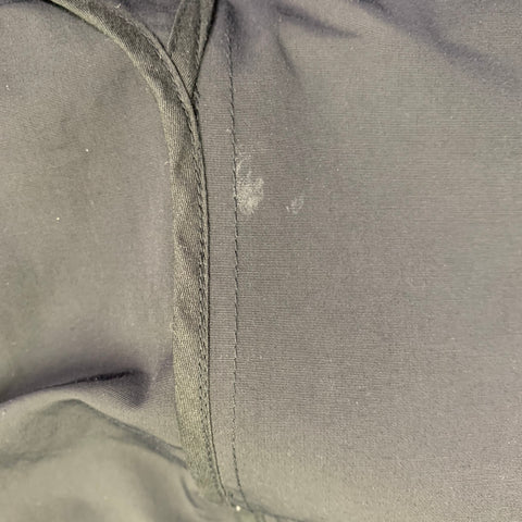 THEORY Size M Marvey Conquest Black Nylon Cotton Single Breasted Coat