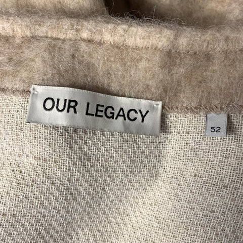 OUR LEGACY Size 42 Beige Wool Blend Button Up Cardigan