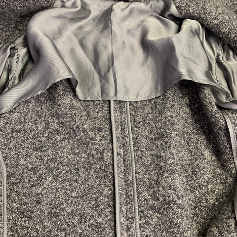 GIORGIO ARMANI Size 44 Grey Charcoal Tweed Cashmere Silk Jacket