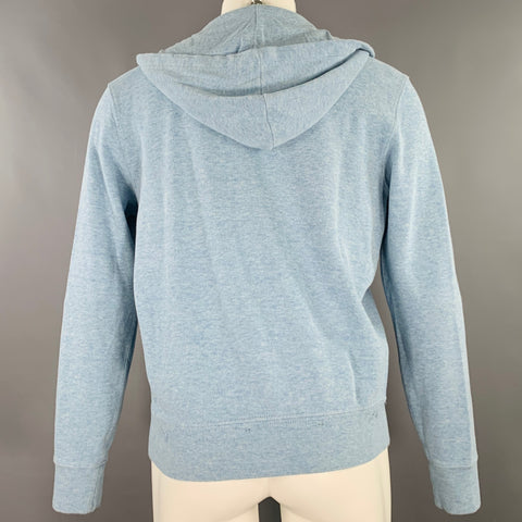 POLO by RALPH LAUREN Size M Blue Heather Cotton Hooded Sweatshirt