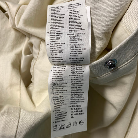 ARKET Size XS White Cotton Carpenter Jacket