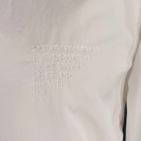TRUSSELL Size XL White Embroidery Long Sleeve Shirt