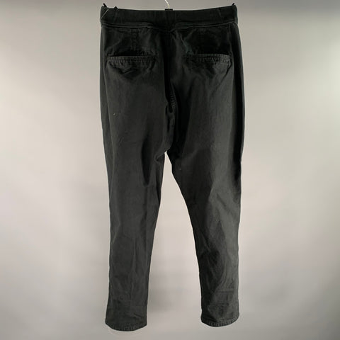 KAPITAL Size L Black Cotton Drop crotch Casual Pants
