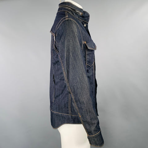 LEVI STRAUSS 2014 Size M -Commuter- Navy Contrast Stitch Cotton Blend Jacket
