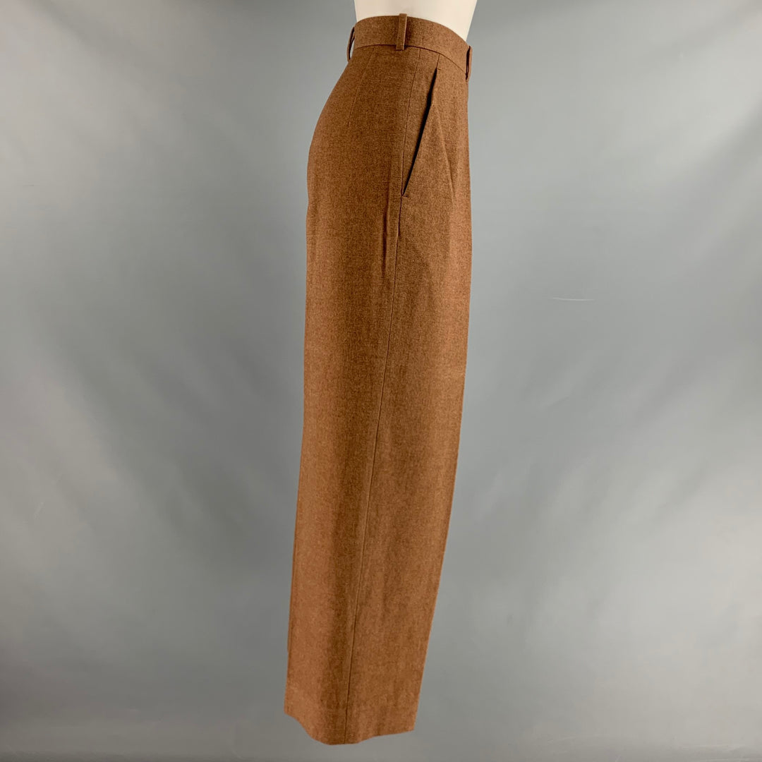 THE ROW Size 0 Brown Silk Cashmere Pleated Dress Pants – Sui Generis  Designer Consignment