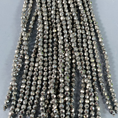 VINTAGE Silver Black Beaded Tassels Necklace