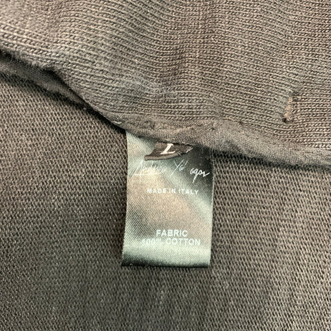 ANDREA YA'AQOV Size L Black Cotton Shawl Collar Jacket