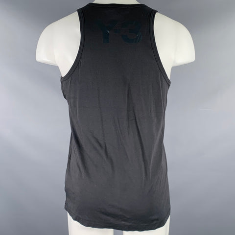 Y-3 Size M Grey Charcoal Organic Cotton Sleeveless Tank Top