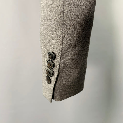 AMI Size 38 Grey Single Breasted Sport Coat