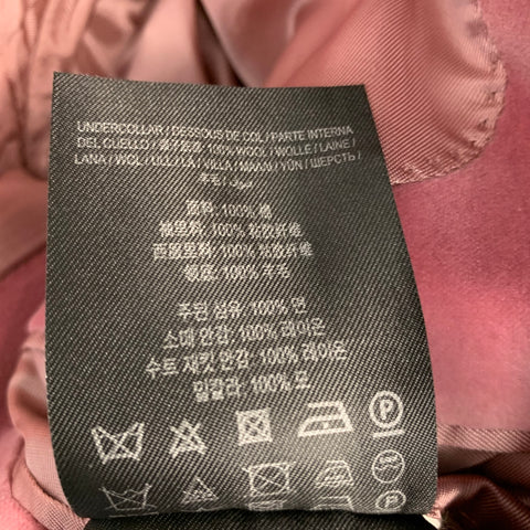 BURBERRY Size 40 Pink Velvet Notch Lapel Sport Coat