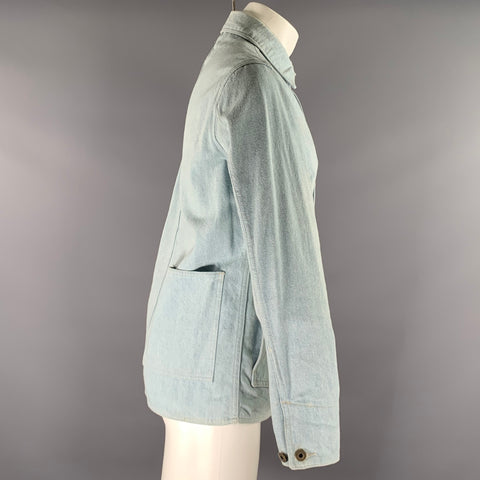 FREEMANS SPORTING CLUB Size S Blue Denim Button Down Jacket