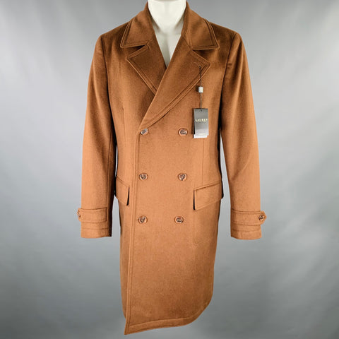 RALPH LAUREN Manteau croisé en laine mélangée marron Taille 40