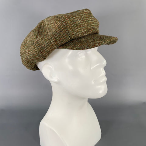 SKYE WEAVERS Size XL Green Brown Woven Virgin Wool Hats