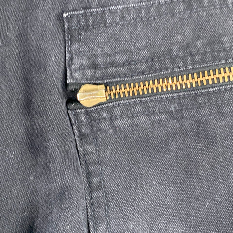JEAN PAUL GAULTIER Jean Fuselé Cinq Poches en Coton Noir Taille L
