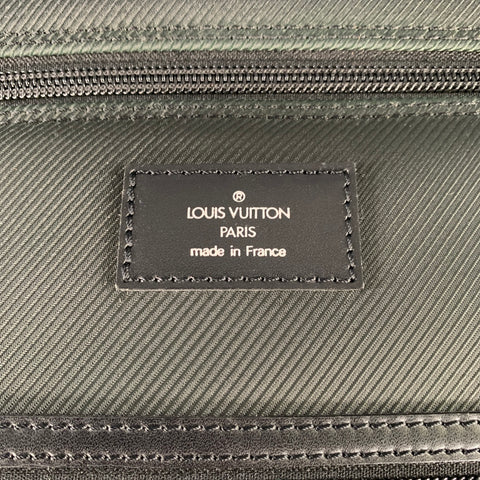 LOUIS VUITTON Taiga Santore Ardoise Green Black Two Tone Nylon Leather Travel Suitcase Bag
