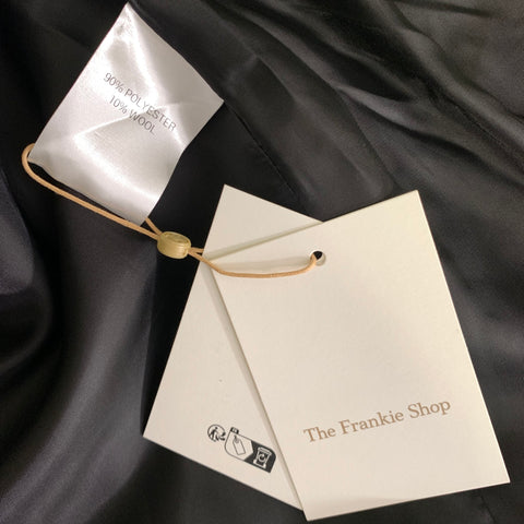 THE FRANKIE SHOP Size One Size Black Polyester Wool Jacket Indoor Blazer