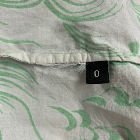 JOHN ELLIOTT Size XS Beige Green Abstract One Pocket Short Sleeve Shirt