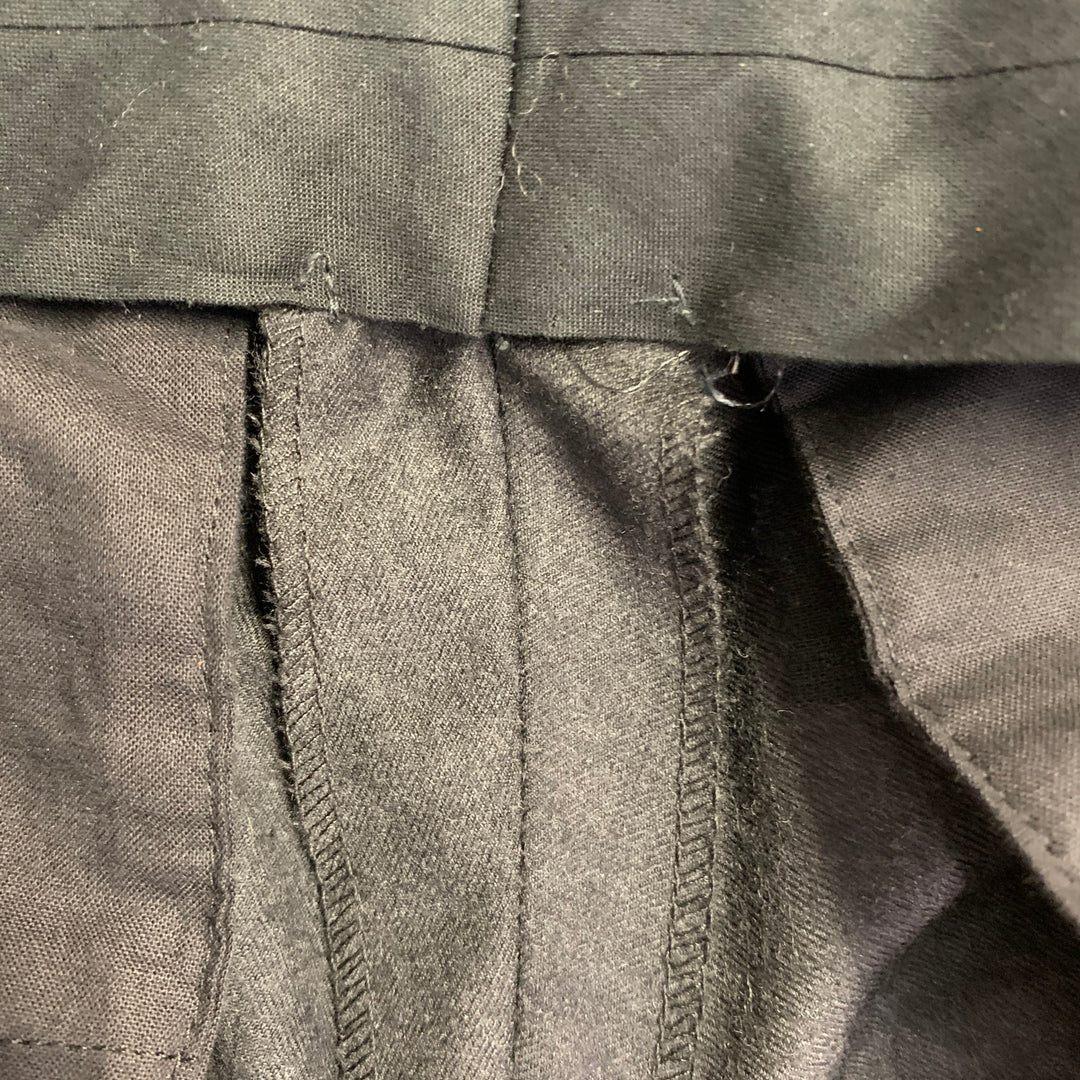 JIL SANDER Size 30 Grey Charcoal Twill Wool Tapered Dress Pants