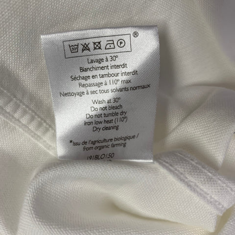 SEZANE Size S White Cotton One Pocket Oxford Shirt