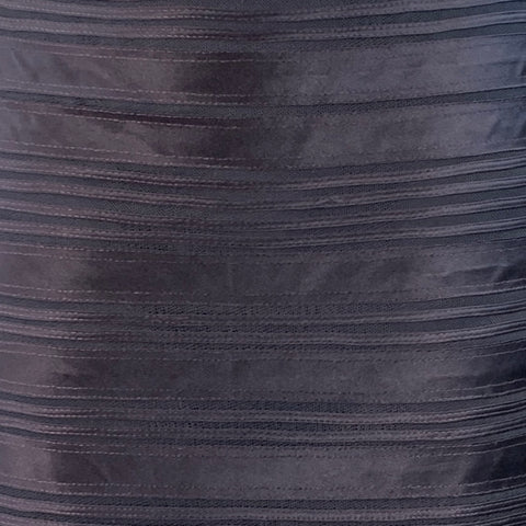 RALPH LAUREN Size 10 Navy Satin Stripe Strappy Long Evening Gown