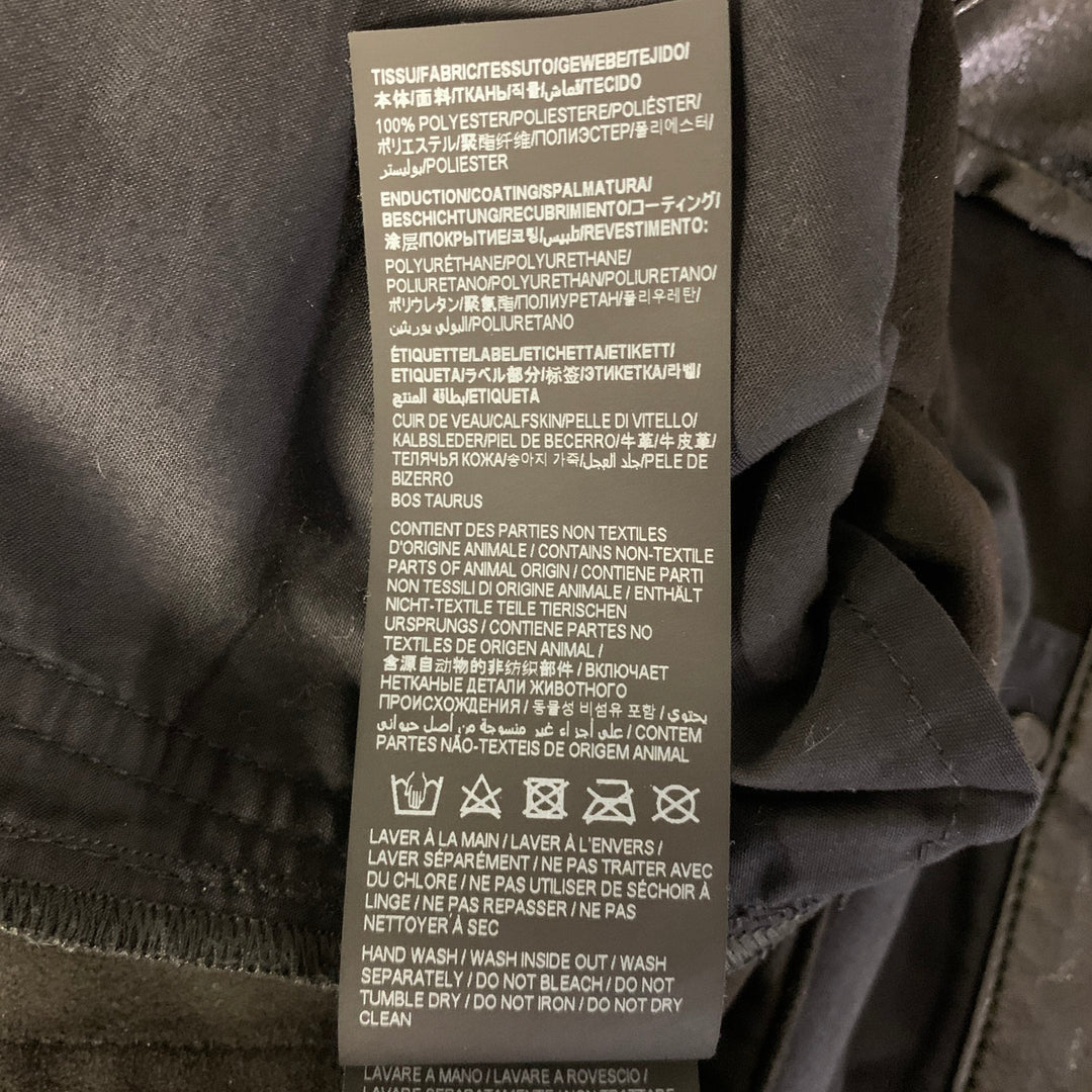 SAINT LAURENT Size 30 Black Polyester  Pants