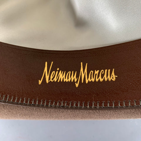 Chapeau Fedora feutre NEIMAN MARCUS, mélange de fourrure marron, taille 7.5, modèle Weekender