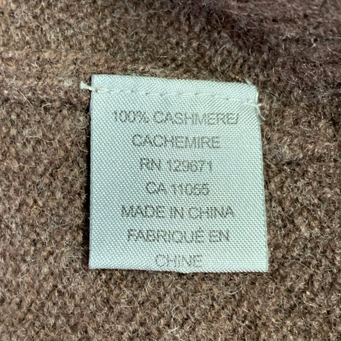 360 CASHMERE Size S Brown Cashmere Crew Neck Pullover